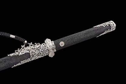 White Bronze Essence Edition Wootz steel Tang Sword