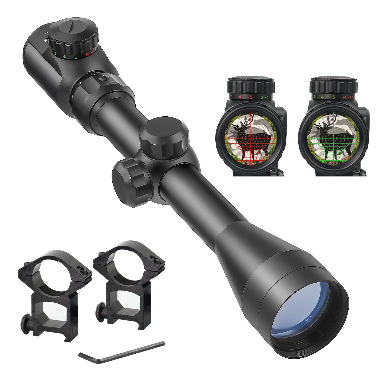 3-9X40EG OPTIC SCOPE RED GREEN RANGEFINDER – Tgtsoptic