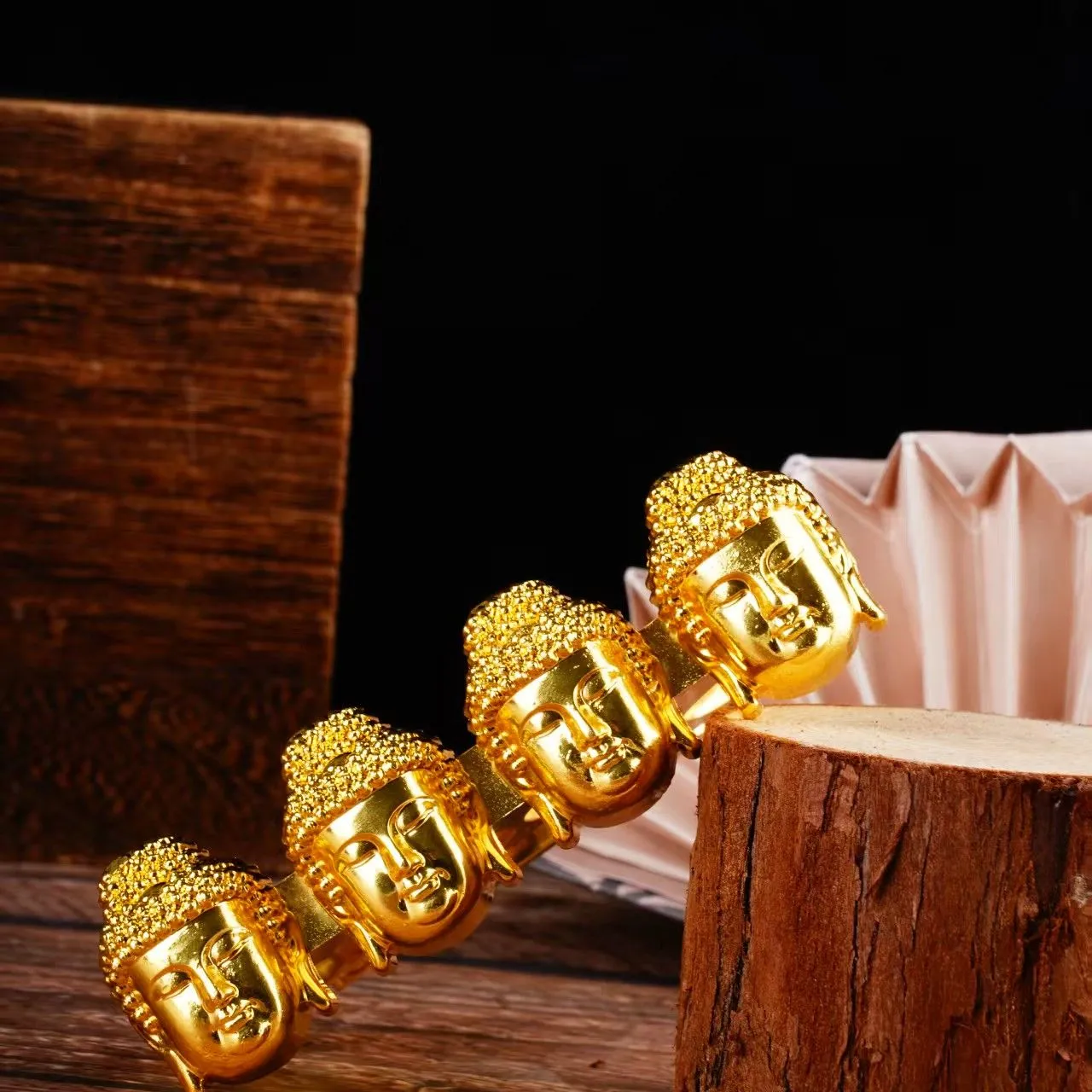 Buddha-head Brass Knuckles Metal Vintage Self-defense