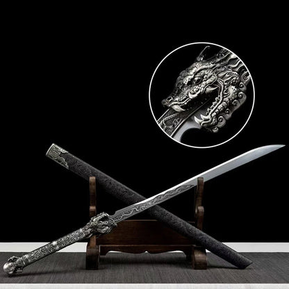 Handmade Ao Long Chinese Sword With High Manganese Steel