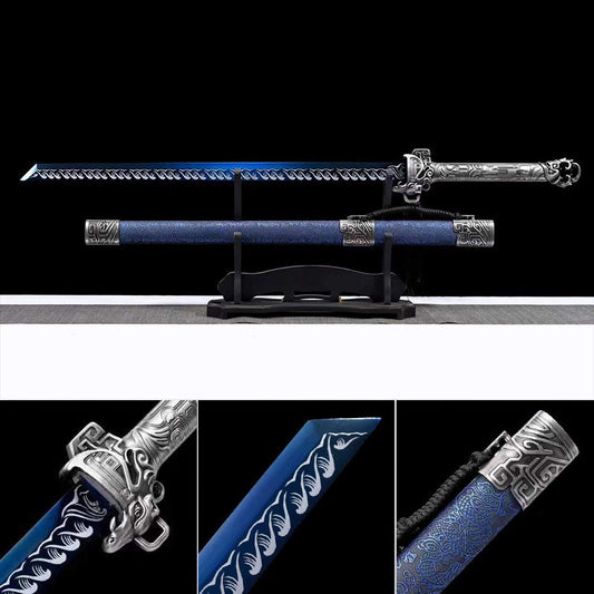 Handmade Chinese Sword With Thunder Tiger Tang Heng