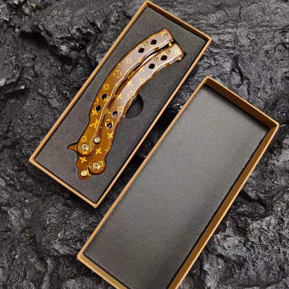 LV limited Scorpion Balisong Sharpen Butterfly Knife