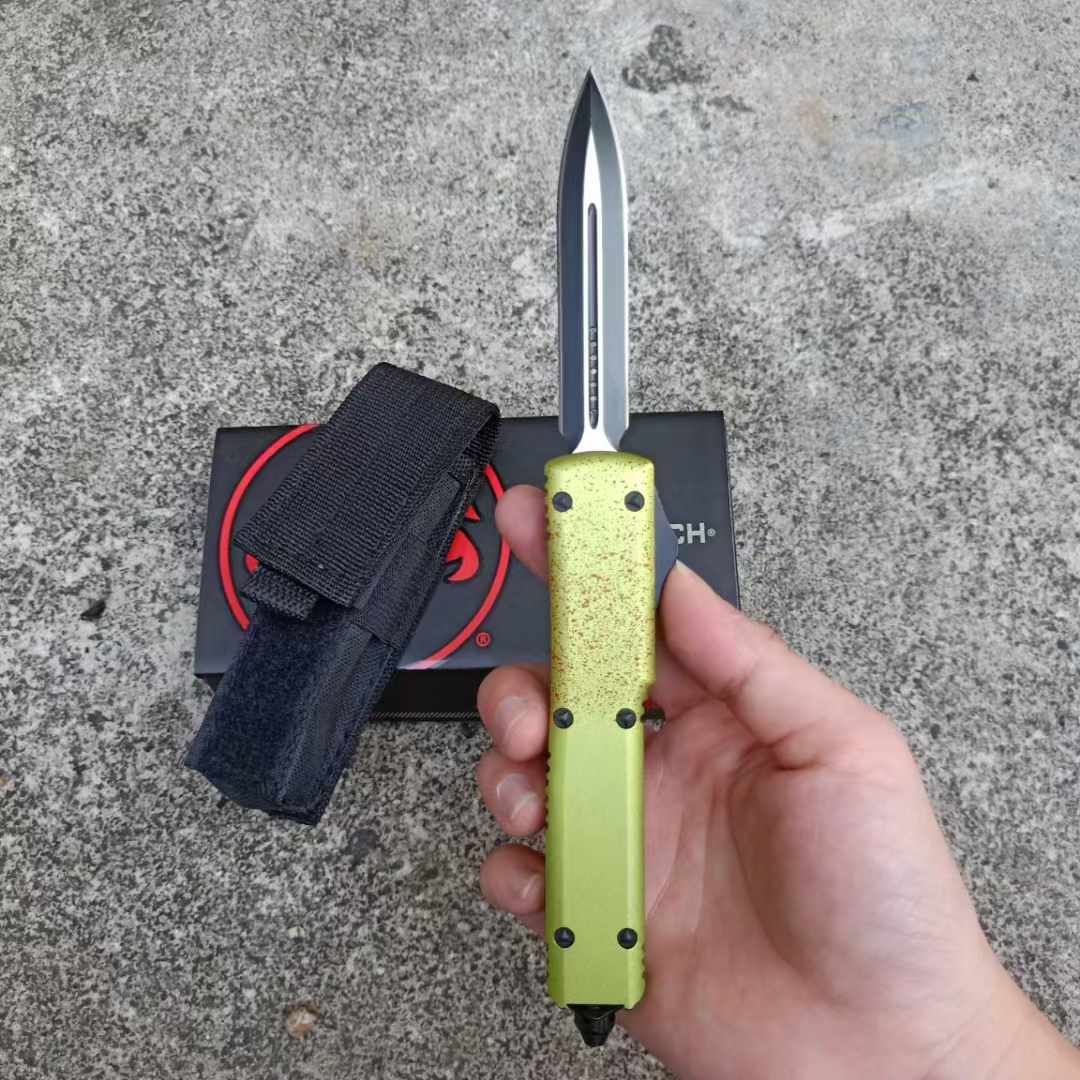 MICROTECH Zombie Tanto Knife (Black Double Edge)