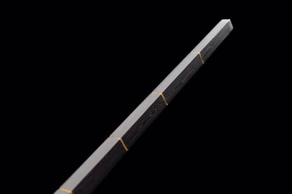 Hand Forged Detective Dee Sword breaker Pattern Steel Baked Blue