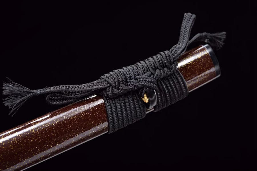 Hand Forged Japanese Samurai Katana Golden Bamboo Damascus Steel Full Tang