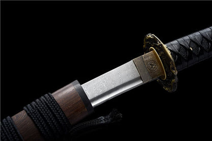 Hand Forged Japanese Short knife Imperial Soul Pattern Steel