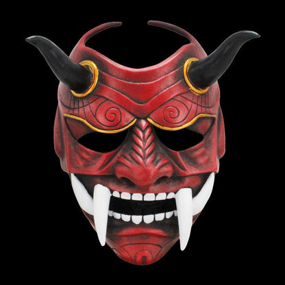 Hand-Made Japanese Hannya Fangs Resin Oni Mask