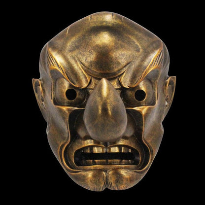 Hand-Made Japanese Hannya Red Tengu Resin Oni Mask