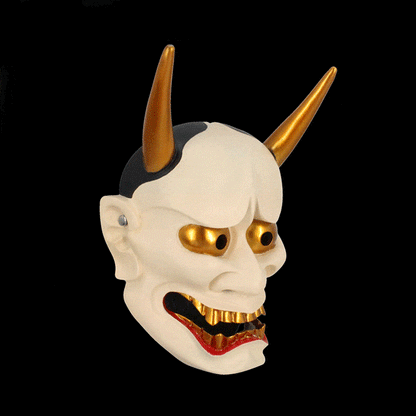 Hand-Made Japanese Hannya Resin Oni Mask