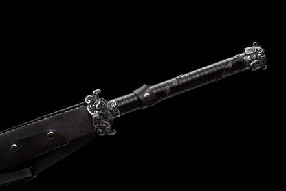 Handmade Beast Demon Oxtail Blade High Manganese Steel Corrosion pattern