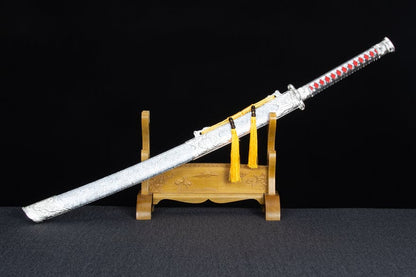 Handmade High-performance  Manganese steel Chinese Sword With Red Blade